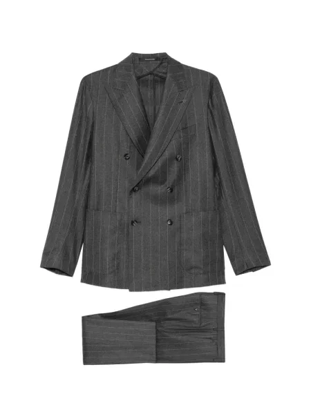 Costum Tagliatore cu două rânduri de nasturi gri