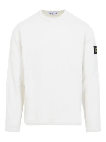 Pulover Stone Island cu strasuri alb