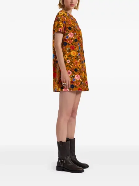 Rochie mini La Doublej portocaliu