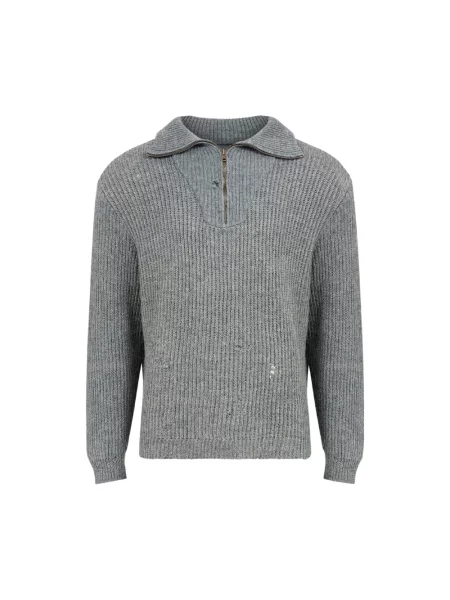 Dzianinowy sweter Maison Margiela szary