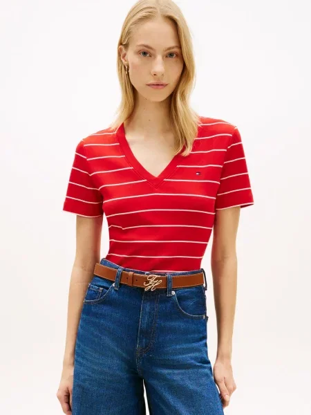 Tommy Hilfiger Koszulka Kobiety S czerwony