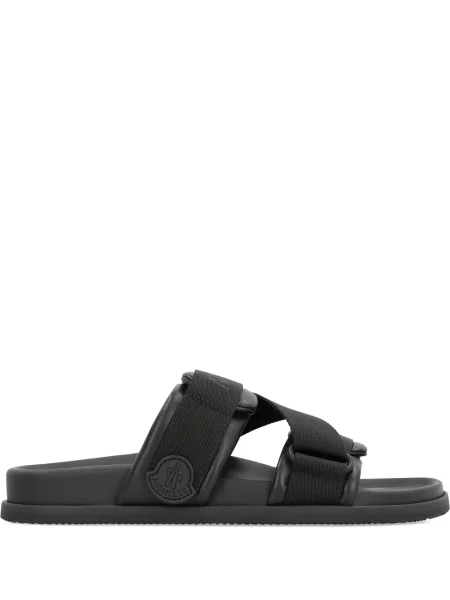 Sandale Moncler din piele negru