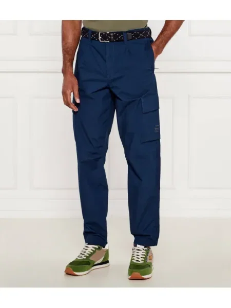 BOSS ORANGE Cargo nadrág Sisla | Tapered fit kék