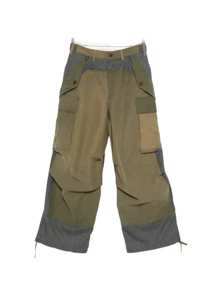 Панталон Khoki на райета зелено