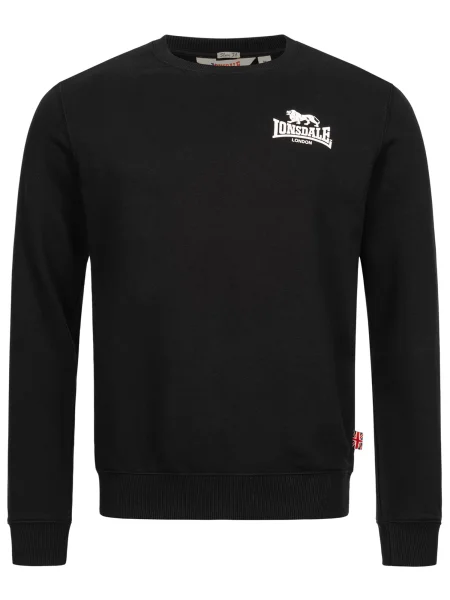 LONSDALE Majica Longridge črna bela