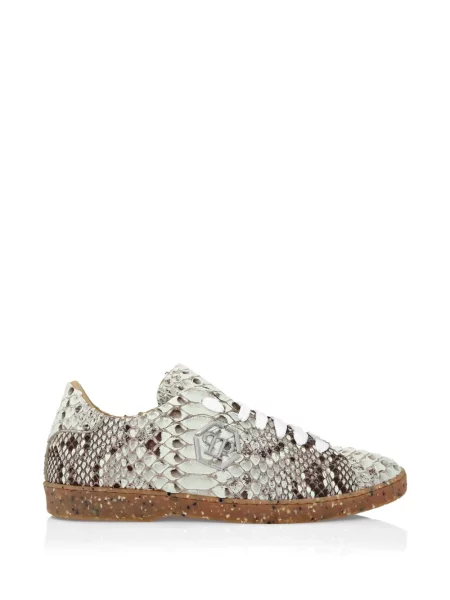 Kožené tenisky Philipp Plein bílé