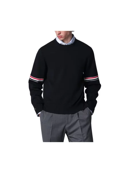 Sweter Thom Browne w paski niebieski