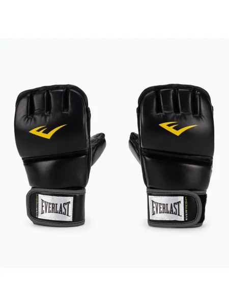 Мъжки граплинг ръкавици с палец EVERLAST MMA ръкавици черни