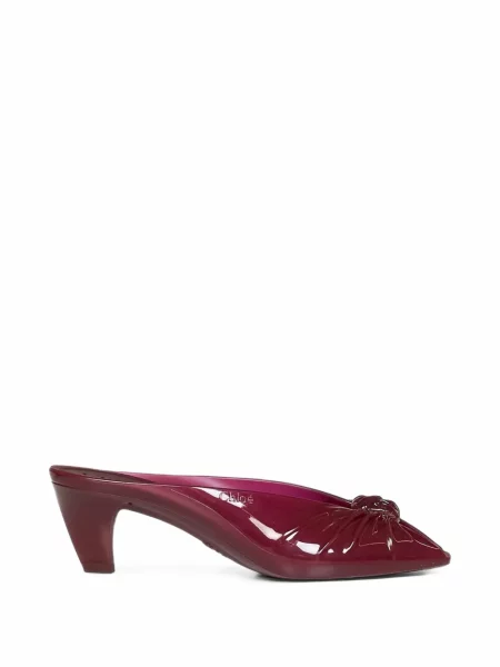 Papuci tip mules Chloé roșu
