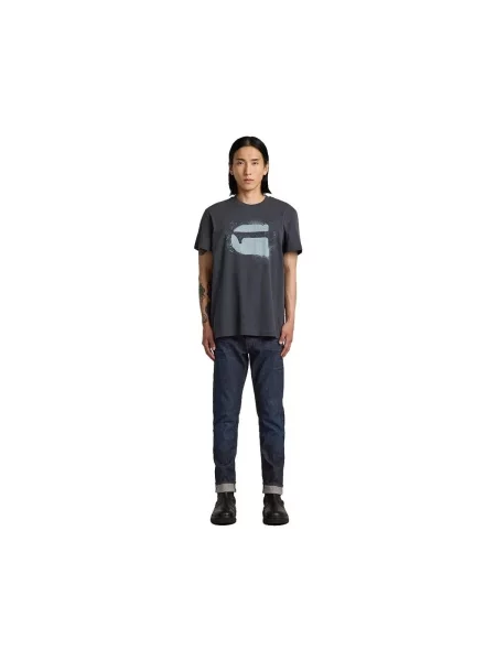G-Star Raw T-shirt Spray Logo tamnoplava