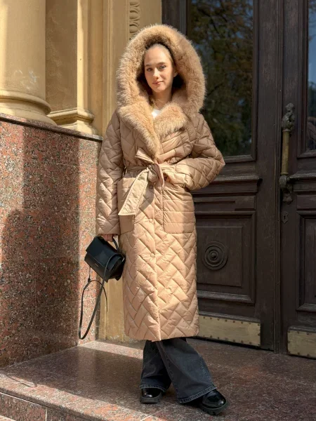 Пальто з утеплювачем MilaNova бежевий