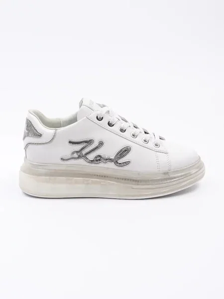 Karl Lagerfeld sneakers din piele KAPRI KUSHION alb