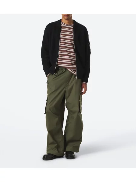 Pruhované džerzej tričko Comme Des Garçons Homme béžová