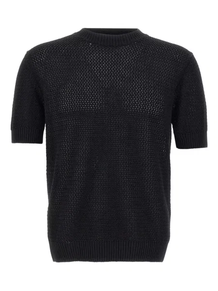 Къс пуловер Filippo De Laurentiis черно