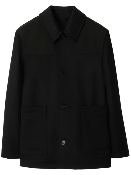 Geacă Burberry de lână negru