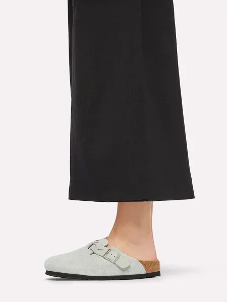 Замшевые плетеные мюли Birkenstock