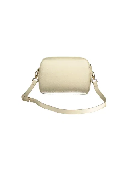 Lniana torebka crossbody Valentino Bags beżowa