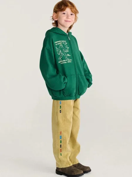 Bobo Choses кофта на застібці з капюшоном дитяча Mr. Footish
