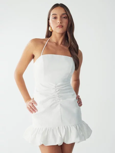 BWLDR Šaty LAIA MINI DRESS' bílá