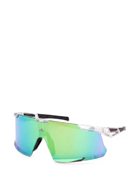 Ochelari de soare Adidas cu imprimeu geometric alb