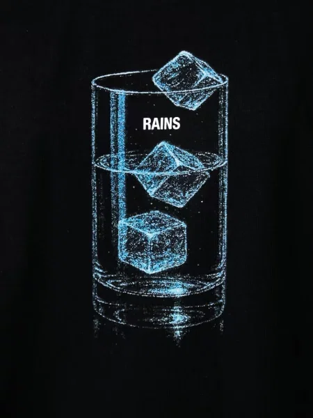 Klasszikus póló Rains fekete