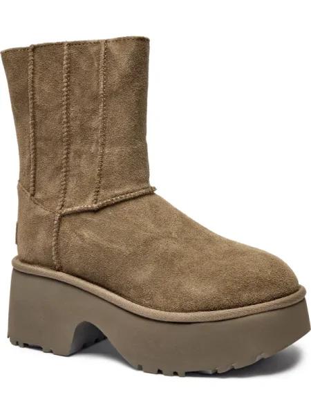 UGG Bocanci Classic Twin New Heights | piele întoarsă maro