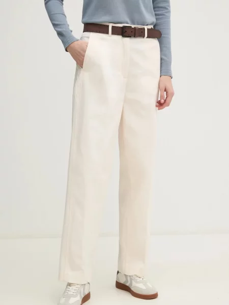 Tommy Hilfiger jeansy high waist beżowe