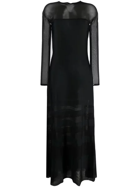 Rochie maxi Polo Ralph Lauren transparente de costum negru