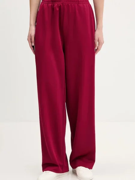 Tommy Jeans spodnie dresowe bordowy gładkie niebieskie