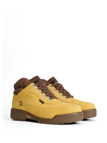 Μποτάκια Timberland με κορδόνια με δαντέλα κίτρινο