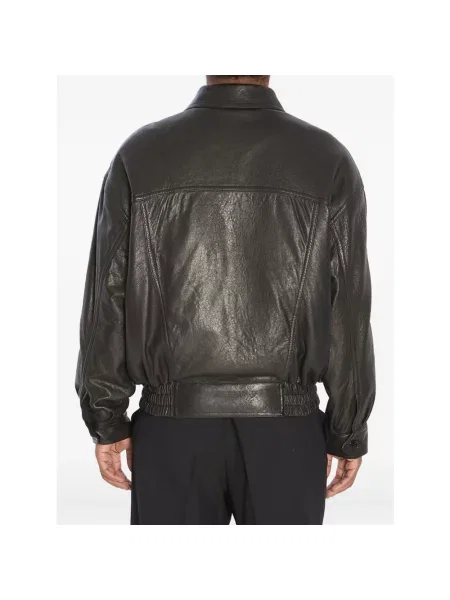 Kurtka skórzana Saint Laurent czarna