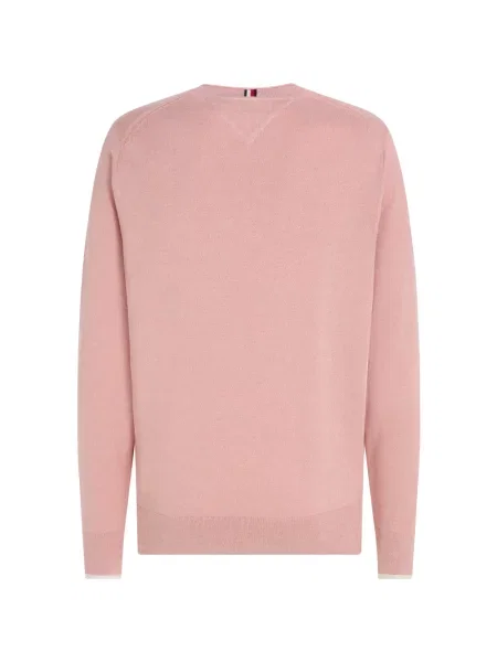 Lekki sweter Tommy Hilfiger różowy
