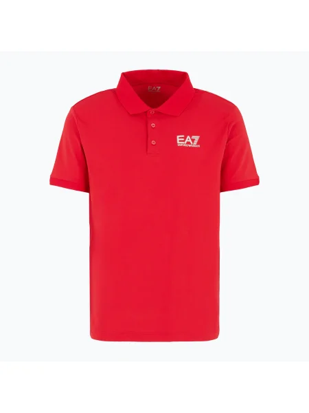 Férfi Emporio Armani Train Visibility Polo póló salsa póló. Méret: XL piros