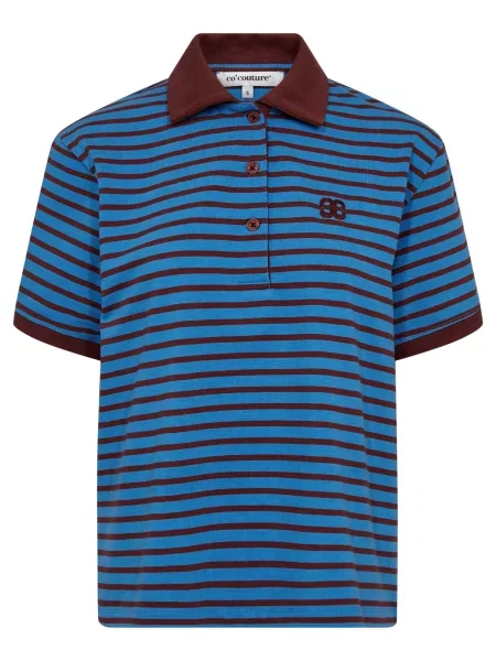 Co'couture Tricou Hayes / ciocolatiu albastru