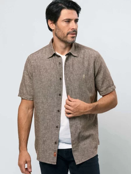 MCS Košile Noah hnědá