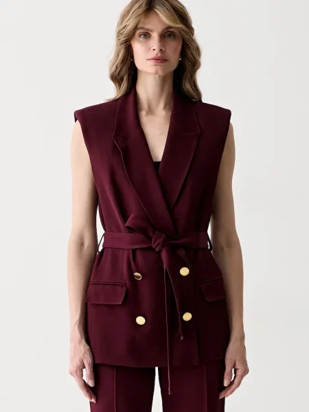 Marciano by Guess vestă cu două rânduri de pentru femei cu vâscoză RASHIDA