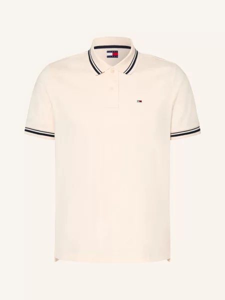 Tommy Jeans Jerseyové Polo Tričko režná / tmavě modrá