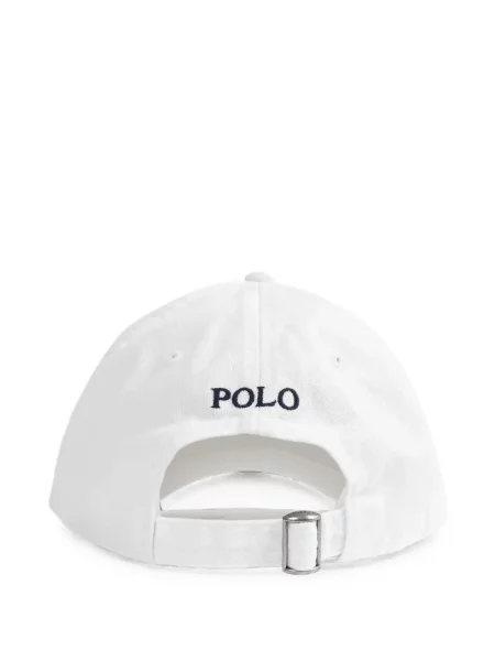 Căciulă Polo Ralph Lauren din țesătură twill cu autograf cu cordon albastru