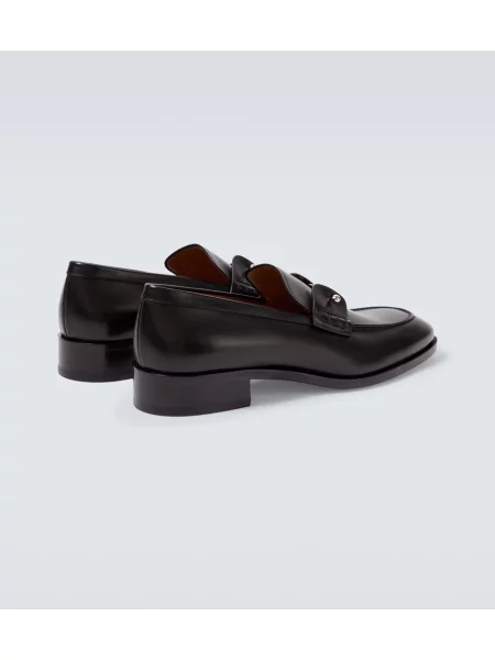 Pantofi loafer Christian Louboutin din piele negru