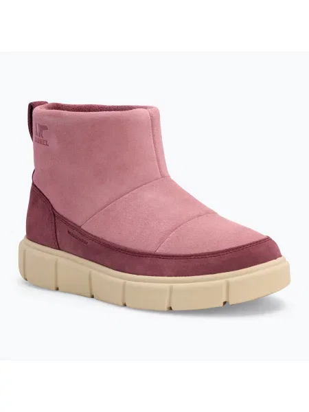 Śniegowce Sorel Youth Sorel Explorer III Slip-On dazed mauve/bleached ceramic różowe