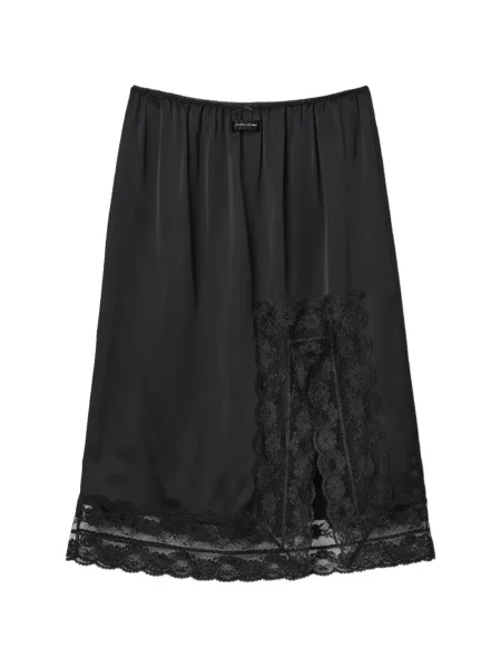 Nėriniuotas midi sijonas Marc Jacobs iki kelių juoda