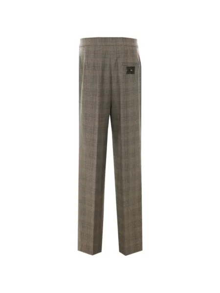 Pantaloni Pinko în carouri maro