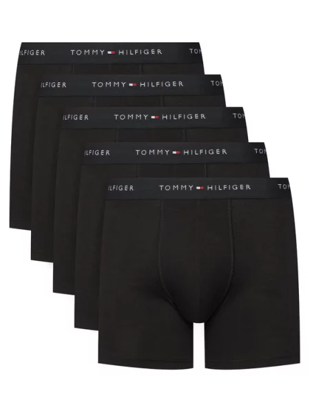 Boxeralsó Tommy Hilfiger Brief 5 pairs black. Méret: L fekete
