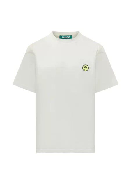 Tricou Barrow cu imagine din jerseu alb