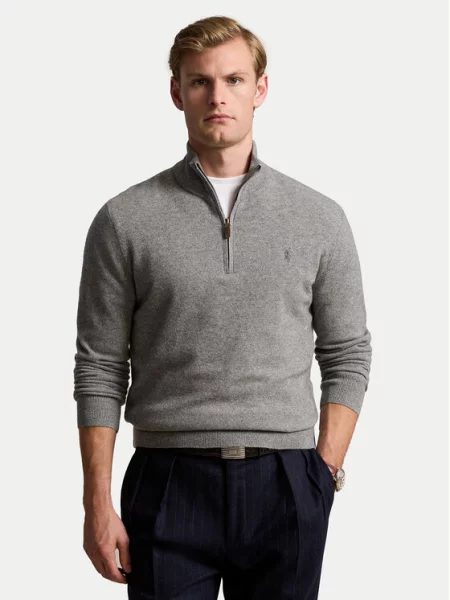 Polo Ralph Lauren sweter wełniany szary