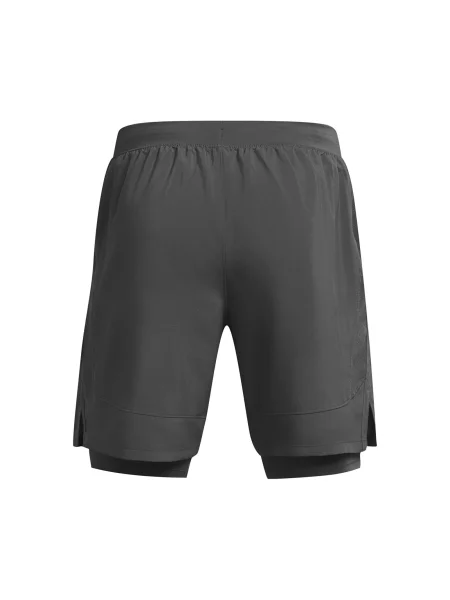 Къс панталон за бягане Under Armour Launch зелено сиво