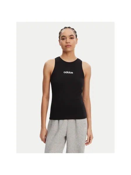 Adidas Felső Essentials Linear Slim Fit fekete
