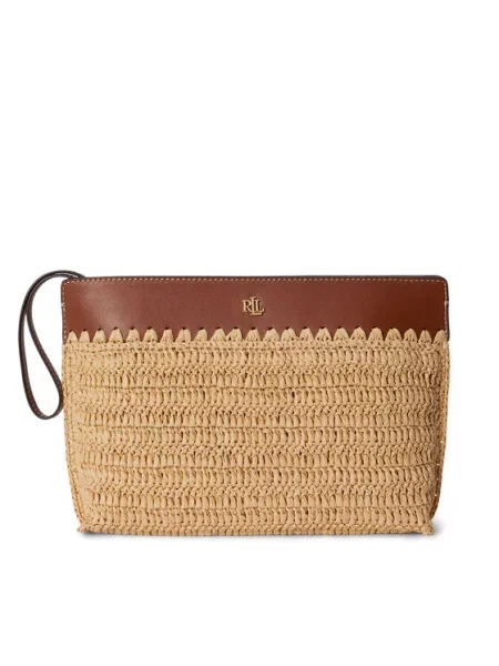 Lauren Ralph Lauren kosmetyczka beżowa