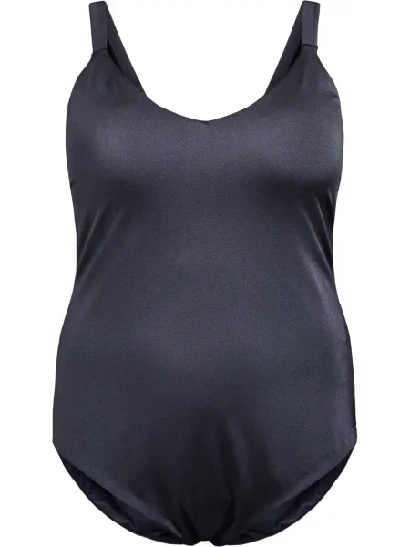 Swim by Zizzi Costum de baie întreg metalic gri