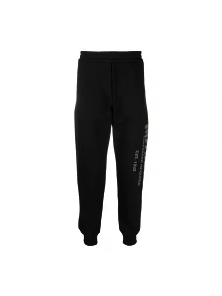 Spodnie Alexander Mcqueen czarne